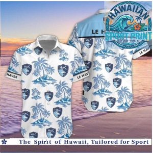 Le Havre AC Tropical Palm Beach Hawaiian Shirt