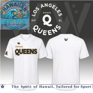 Los Angeles Queens White Minimalist Baseball Jersey