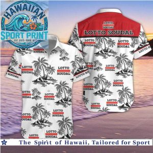 Lotto Soudal Team Palm Trees Beach Hawaiian Shirt