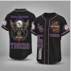 Georgia Bulldogs Biker Skull Wings Motorcycle Style Baseball Jersey Georgia Bulldogs Biker Skull Wings Motorcycle Style Baseball Jersey