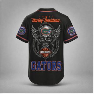 Louisiana State Tigers Motor Skull Wings Biker Baseball Jersey