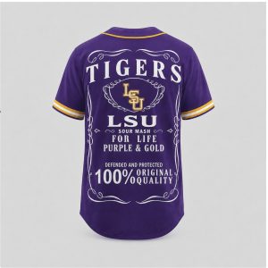 Lsu Tigers Sour Mash Original Quality Purple Gold Retro Baseball Jersey Lsu Tigers Sour Mash Original Quality Purple Gold Retro Baseball Jersey