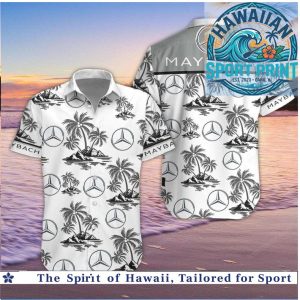 Maybach Luxury Palm Trees Beach Hawaiian Shirt