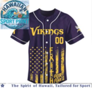 Minnesota Vikings Breast Cancer Awareness Faith Baseball Jersey