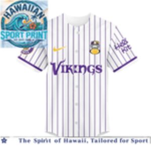Minnesota Vikings Hello Kitty Football Cute Mascot Baseball Jersey