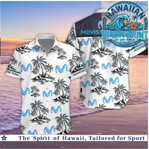 Movistar Team Palm Trees Tropical Beach Hawaiian Shirt