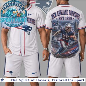 New England Patriots Football Skull Graphic Baseball Jersey