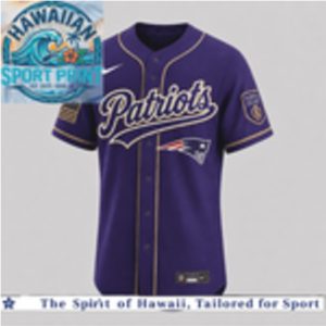 New England Patriots National Purple Heart Day Baseball Jersey