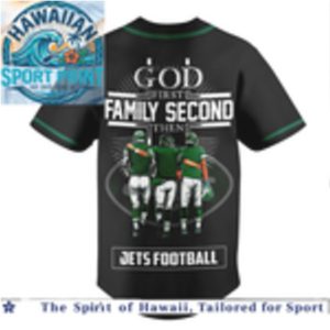 New York Football God First Family Second Baseball Jerseyy