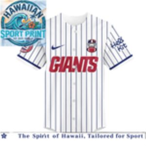 New York Giants Hello Kitty Custom Name Baseball Jersey