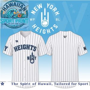 New York Heights Pinstripe Classic Baseball Jersey