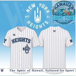 New York Heights Pinstripe Classic Baseball Jersey