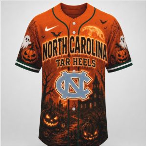 North Carolina Tar Heels Ram Go Heels Halloween Baseball Jersey