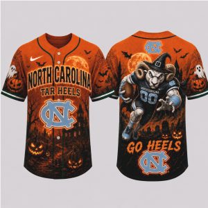 North Carolina Tar Heels Ram Go Heels Halloween Baseball Jersey