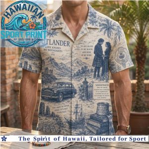 Outlander Sassenach Romance Collage Vintage Fan Hawaiian Shirt