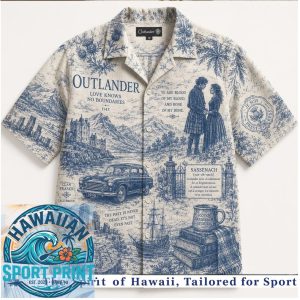 Outlander Sassenach Romance Collage Vintage Fan Hawaiian Shirt