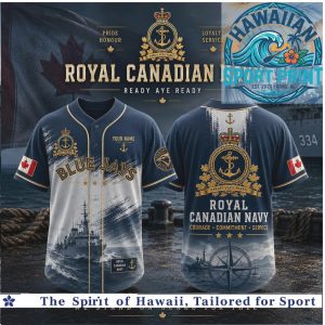 Royal Canadian Navy Toronto Blue Jays Warship Baseball Jersey