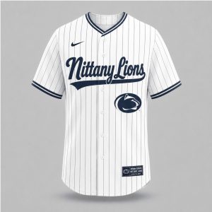 Penn State Nittany Lions Mascot Damn Right Fan Baseball Jersey