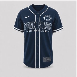 Penn State Nittany Lions Vintage Sour Mash Label Baseball Jersey Penn State Nittany Lions Vintage Sour Mash Label Baseball Jersey