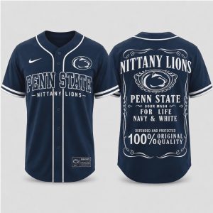 Penn State Nittany Lions Vintage Sour Mash Label Baseball Jersey