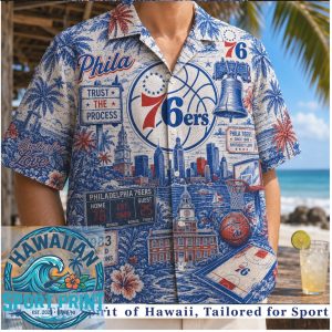 Philadelphia 76ers Liberty Bell Trust The Process Hawaiian Shirt
