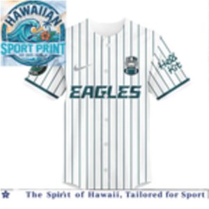 Philadelphia Eagles Hello Kitty Custom Name Baseball Jersey