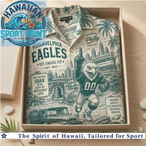 Philadelphia Eagles Swoop Football Heritage Vintage Hawaiian Shirt