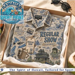 Regular Show Cartoon Characters Park Design Hawaiian Shirt