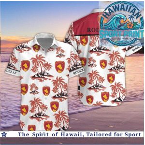Rodez AF Football Club Tropical Beach Palm Tree Hawaiian Shirt