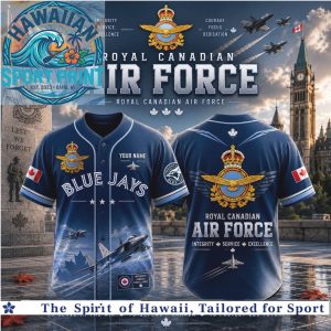 Royal Canadian Air Force Blue Jays Fighter Jet Baseball Jersey