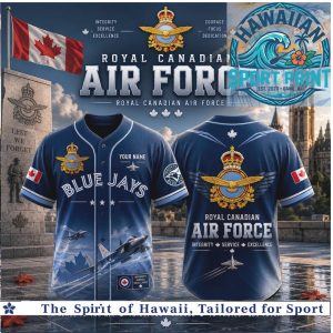 Royal Canadian Air Force Blue Jays Fighter Jet Baseball Jersey
