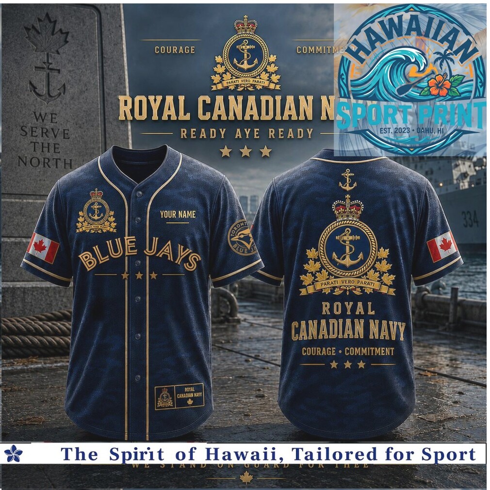 Royal Canadian Navy Toronto Blue Jays Anchor Baseball Jersey Royal Canadian Navy Toronto Blue Jays Anchor Baseball Jersey
