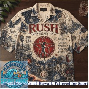 Rush Progressive Rock Legends Starman Album Art Hawaiian Shirt