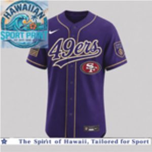 San Francisco 49ers National Purple Heart Day Baseball Jersey