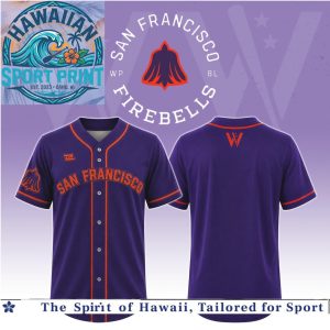 San Francisco Firebells Purple Baseball Jersey Custom Team Uniform