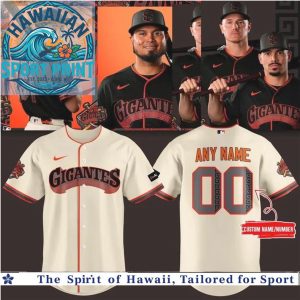 San Francisco Giants Baseball Jersey Custom Name Cream