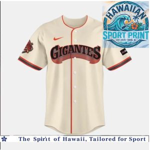 San Francisco Giants Baseball Jersey Custom Name Cream