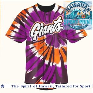 San Francisco Giants Grateful Dead Tie Dye Baseball Jersey