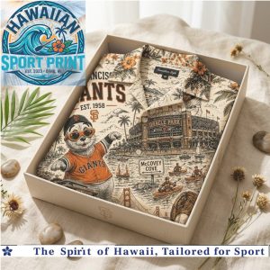 San Francisco Giants Lou Seal Oracle Park Vintage Hawaiian Shirt