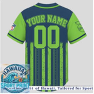 Seattle Seahawks Teacher Flag Heartbeat Custom Baseball Jersey