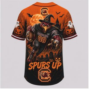 South Carolina Gamecocks Mascot Spooky Halloween Baseball Jersey