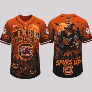 South Carolina Gamecocks Mascot Spooky Halloween Baseball Jersey
