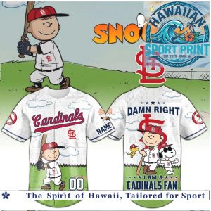 St. Louis Cardinals Snoopy Peanuts Baseball Fan Jersey
