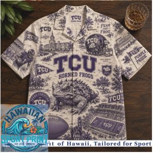 TCU Horned Frogs Super Frog Football Vintage Hawaiian Shirt