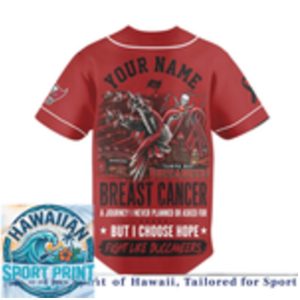 Tampa Bay Buccaneers Breast Cancer Awareness Faith Baseball Jersey