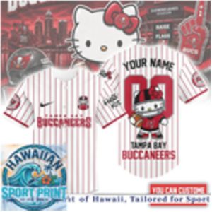 Tampa Bay Buccaneers Hello Kitty Football Cute Mascot Baseball Jersey