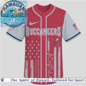 Tampa Bay Buccaneers Teacher Flag Heartbeat Custom Baseball Jersey