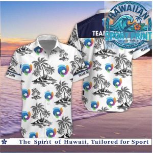 Team DSM Palm Trees Beach Tropical Hawaiian Shirt
