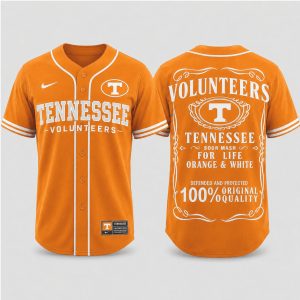 Tennessee Volunteers Sour Mash Original Quality Orange White Baseball Jersey