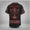 South Carolina Gamecocks Motor Skull Wings Biker Baseball Jersey South Carolina Gamecocks Motor Skull Wings Biker Baseball Jersey
